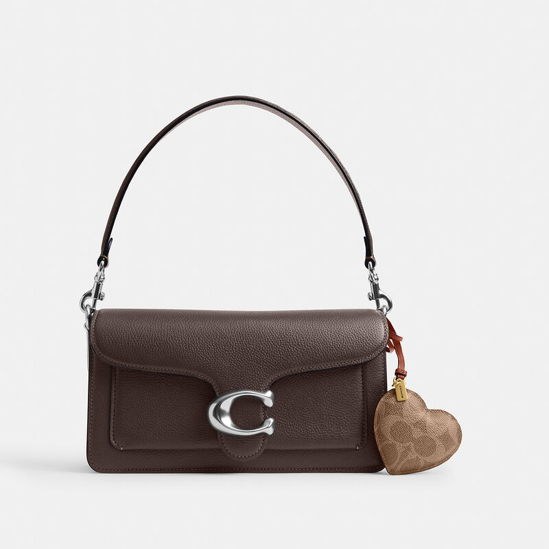 Heart Puffy Bag Charm In Signature Canvas