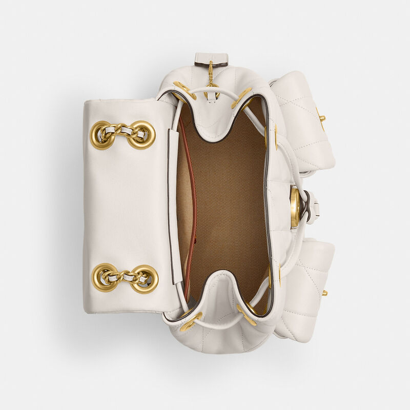 Tabby Backpack With Quilting, CHALK, hi-res image number 4