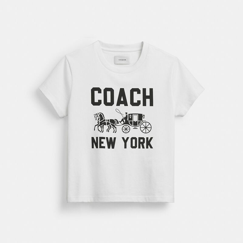 Horse And Carriage T-Shirt In Organic Cotton