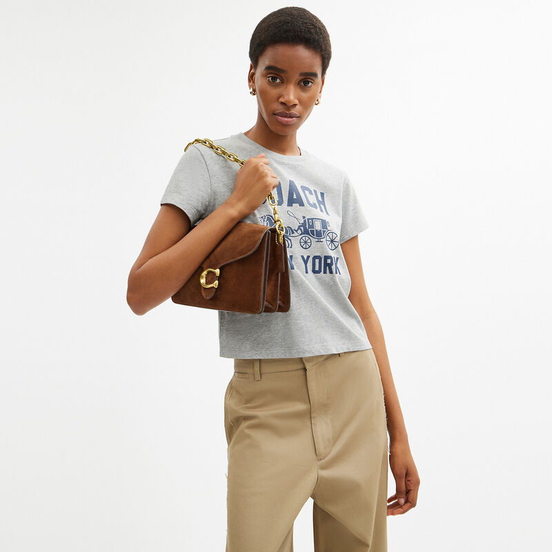 Chain Tabby Shoulder Bag, B4/WARM BROWN, hi-res image number 6