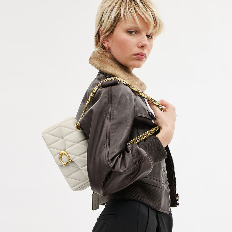 Tabby Shoulder Bag 20 With Pillow Quilting, B4/CHALK, hi-res image number 6