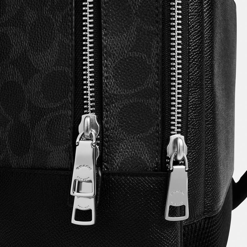 Wade Backpack In Signature Canvas, BLACK SIGNATURE, hi-res image number 5