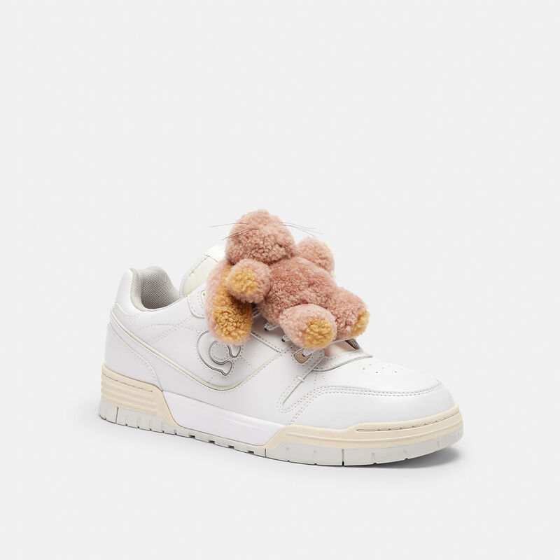 Floppy Shoe Charm In Shearling