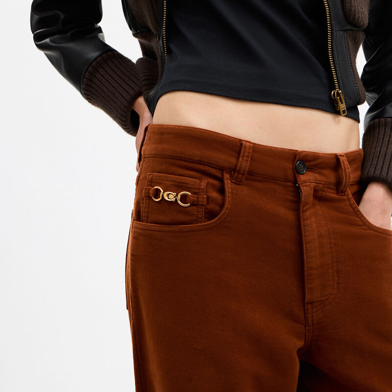 Moleskin Pants, MEDIUM BROWN, hi-res image number 4