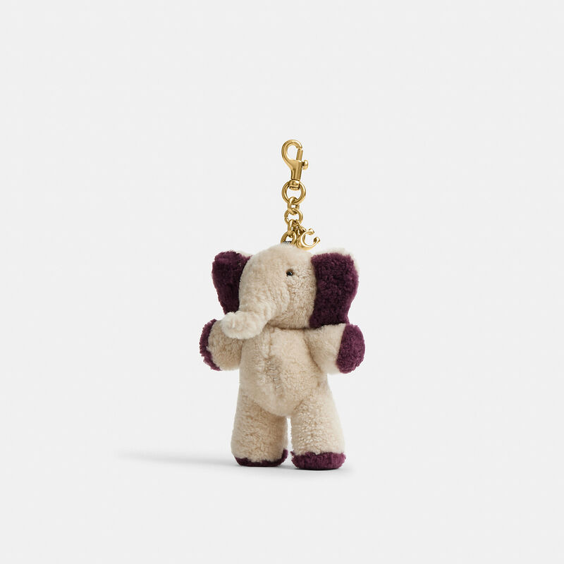 Ellie Bag Charm In Shearling