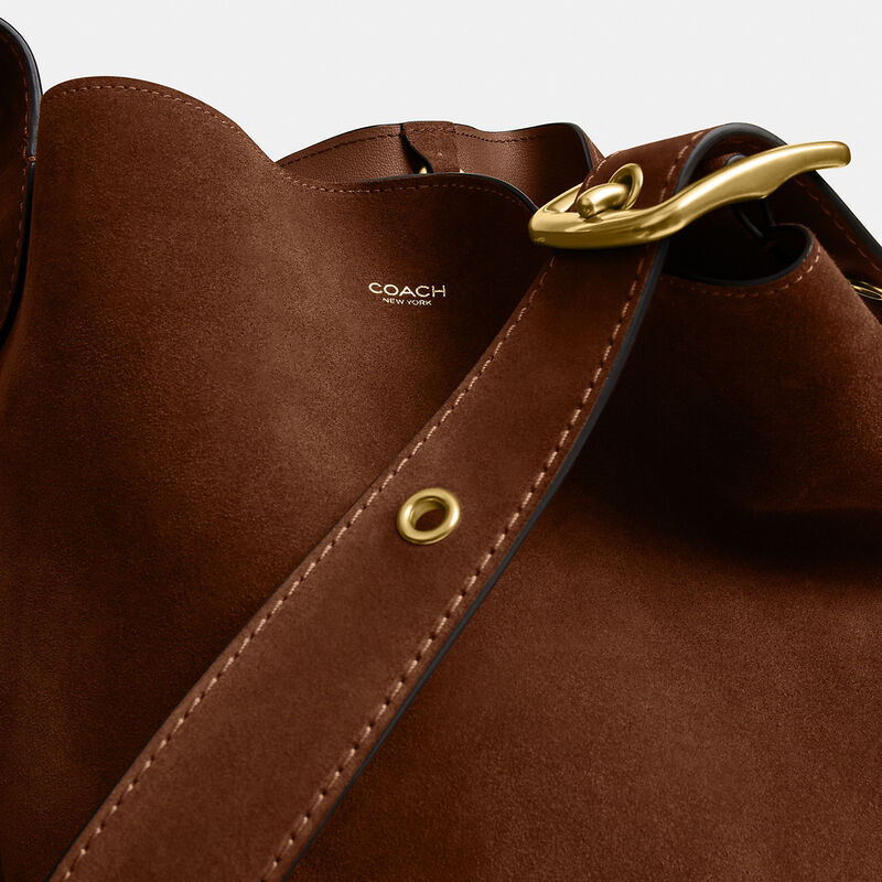 Bleecker Bucket Bag, B4/WARM BROWN, hi-res image number 7