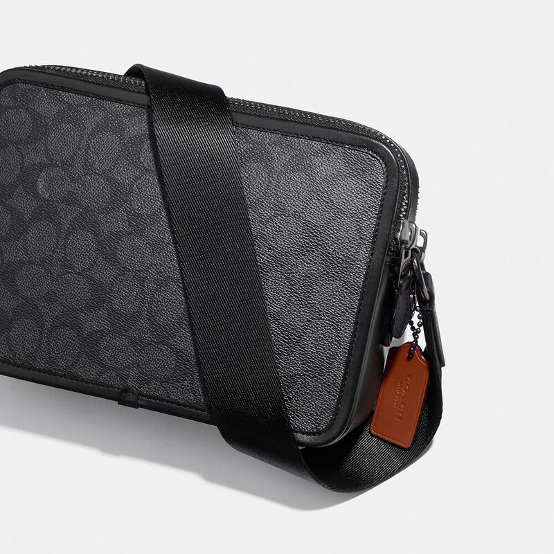 Charter Crossbody Bag 24 In Signature Canvas, JI/CHARCOAL, hi-res image number 5