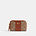Essential Small Zip Around Card Case In Signature Canvas, B4/TAN CARAMEL, swatch