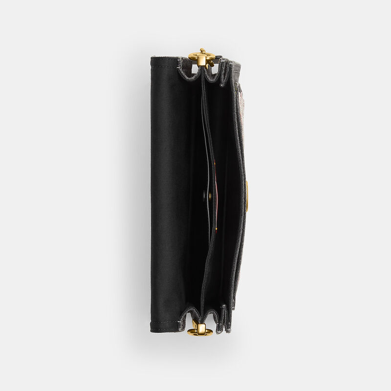 Tabby Shoulder Bag 26 With Beaded Bows, BLACK, hi-res image number 4