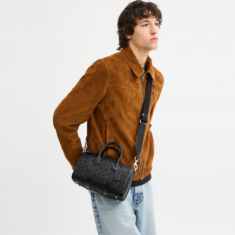 Compass Bag 25 In Signature Canvas, BLACK SIGNATURE, hi-res image number 4