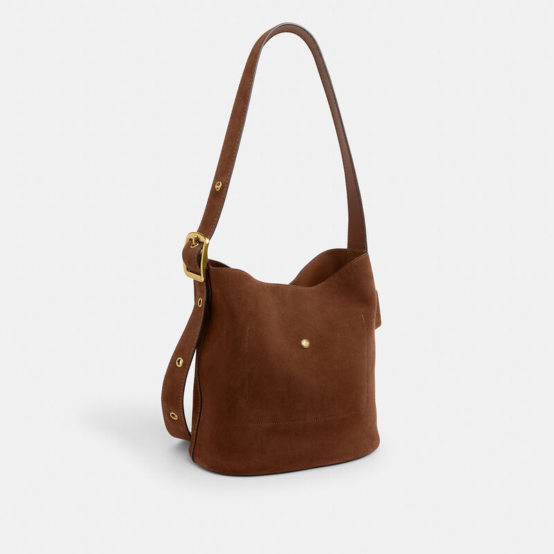 Bleecker Bucket Bag, B4/WARM BROWN, hi-res image number 3