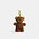 Teddy Bear Bag Charm In Shearling, B4/MULTI, swatch