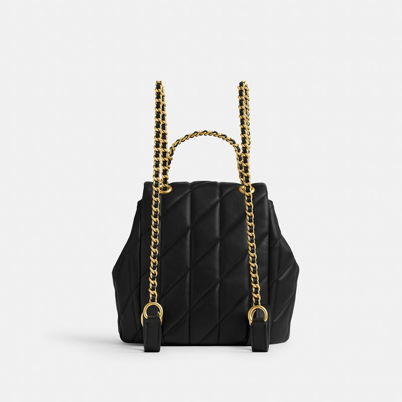 Tabby Backpack With Quilting, B4/BLACK, hi-res image number 3