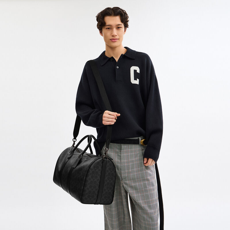 Compass Bag 45 In Signature Canvas, BLACK SIGNATURE, hi-res image number 4