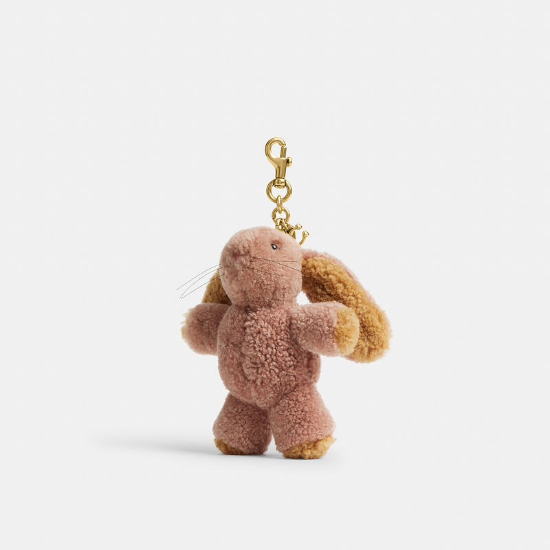 Floppy Bag Charm In Shearling