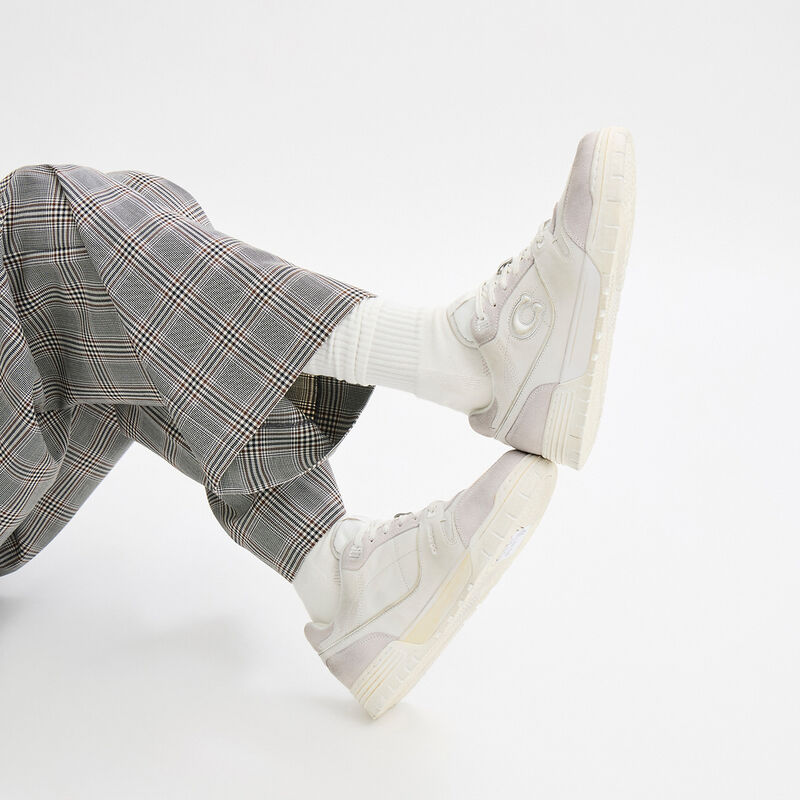 Soho Sneaker In Distressed Leather, GLACIER WHITE, hi-res image number 5