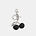 Crystal Cherry Bag Charm, LH/BLACK, swatch