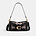 Tabby Shoulder Bag 26 With Beaded Bows, BLACK, swatch