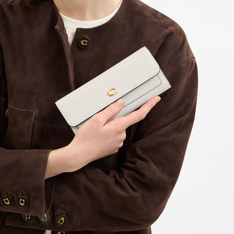 Mila Long Flap Wallet, BLACK, hi-res image number 3