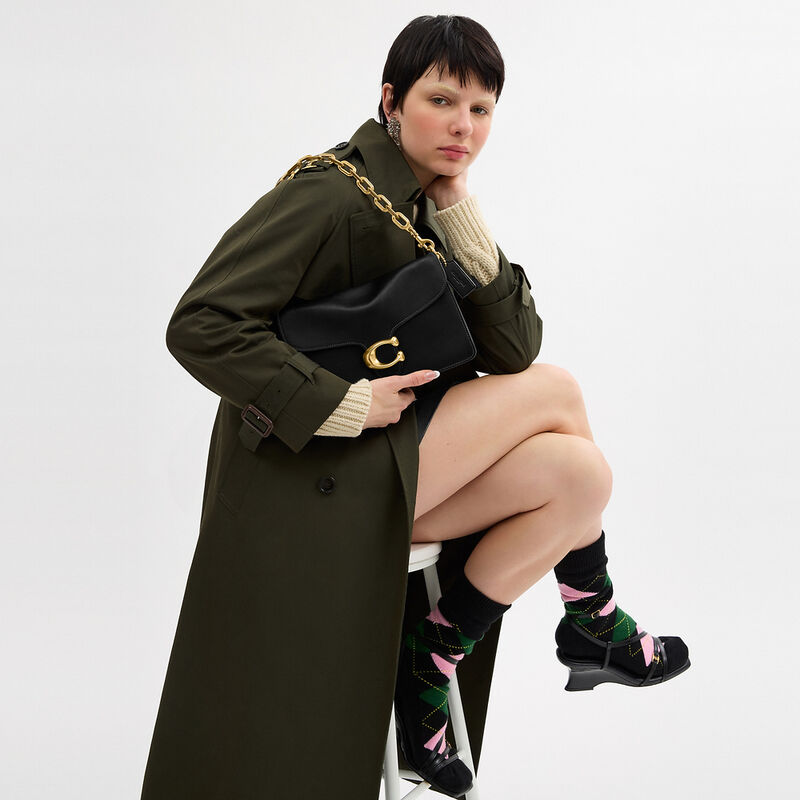 Chain Tabby Shoulder Bag, B4/BLACK, hi-res image number 6