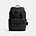 League Flap Backpack In Signature Canvas, BLACK, swatch