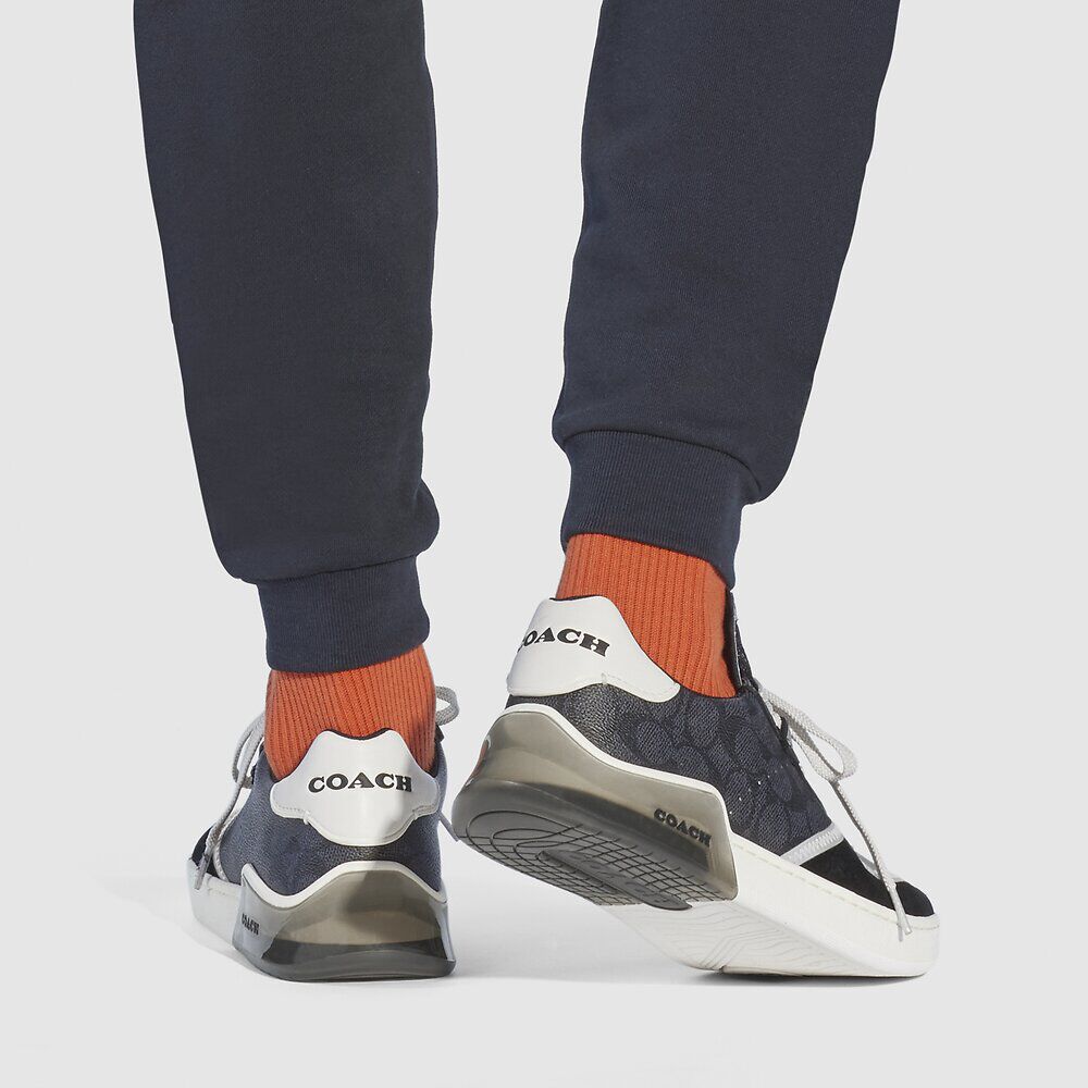 black coach sneakers