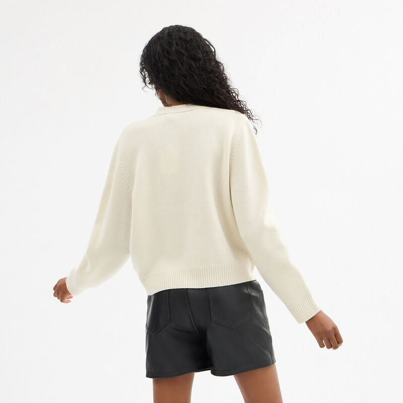 Heritage C Cardigan, WHITE., hi-res image number 3