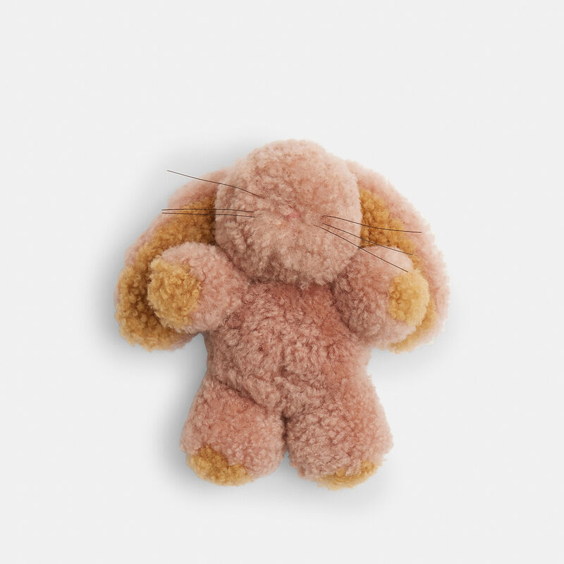 Floppy Shoe Charm In Shearling