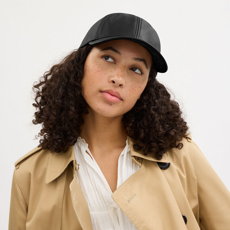 Leather Baseball Hat