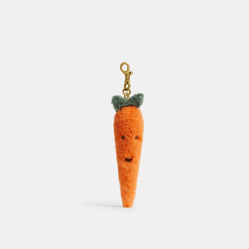 Carroty Bag Charm In Shearling