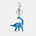 Dinosaur Bag Charm, BLUE, swatch