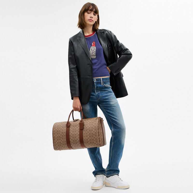 Compass Bag 45 In Signature Canvas, TAN MULTI, hi-res image number 5