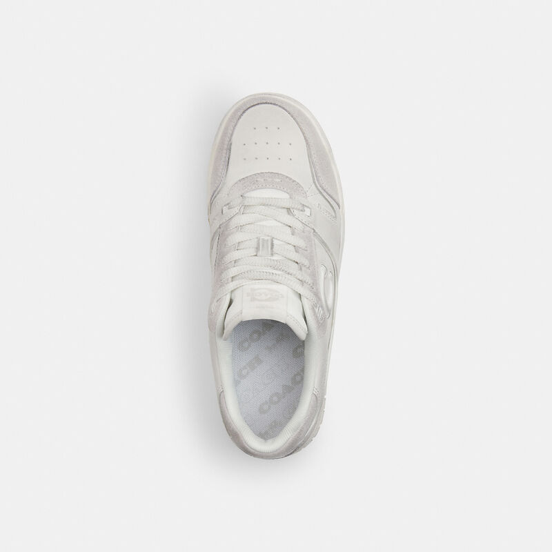 Soho Sneaker In Distressed Leather, GLACIER WHITE, hi-res image number 3