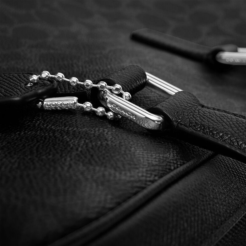 Caden Brief Bag In Signature Canvas, BLACK SIGNATURE, hi-res image number 6