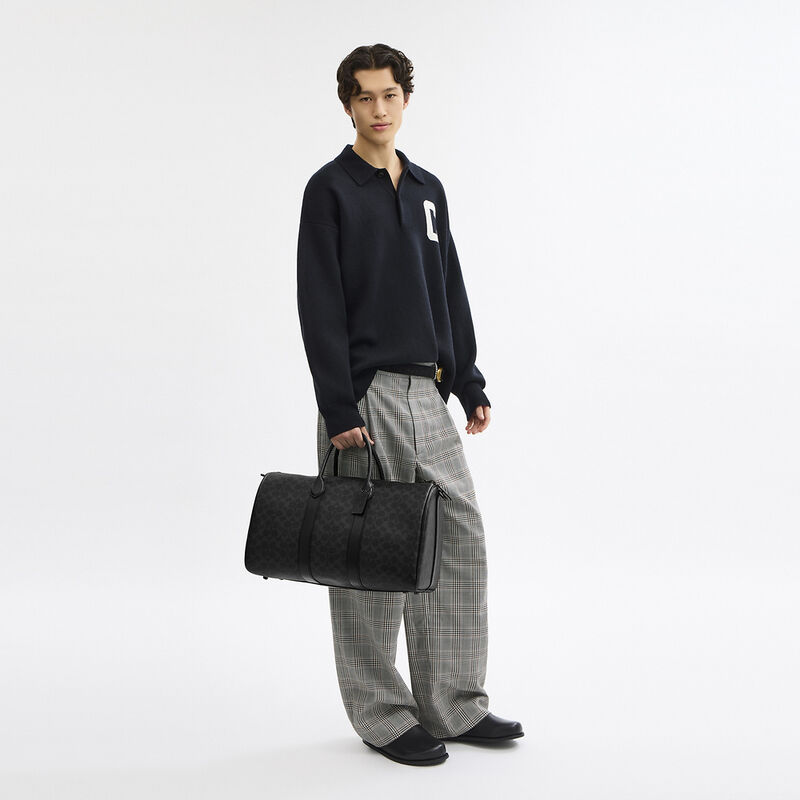 Compass Bag 45 In Signature Canvas, BLACK SIGNATURE, hi-res image number 5