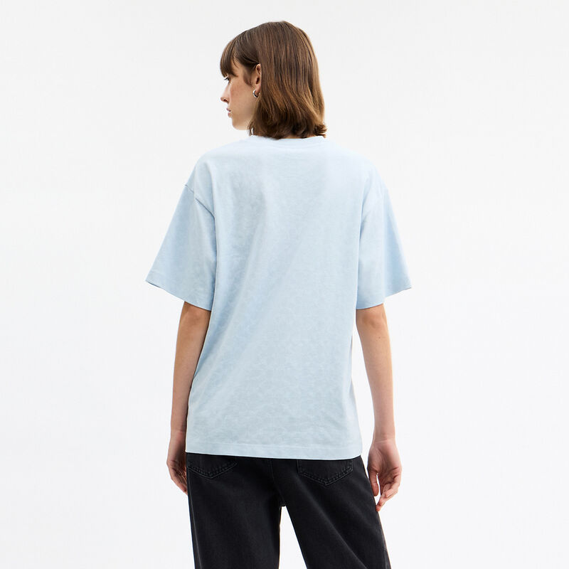 Floppy Signature Relaxed T-Shirt, BLUE SIGNATURE, hi-res image number 3